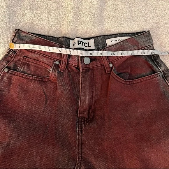 NWOT PTCL JEANS Mid Rise Overdye Non Stretch Straight Leg Jean Women’s SZ 27 - Picture 6 of 11